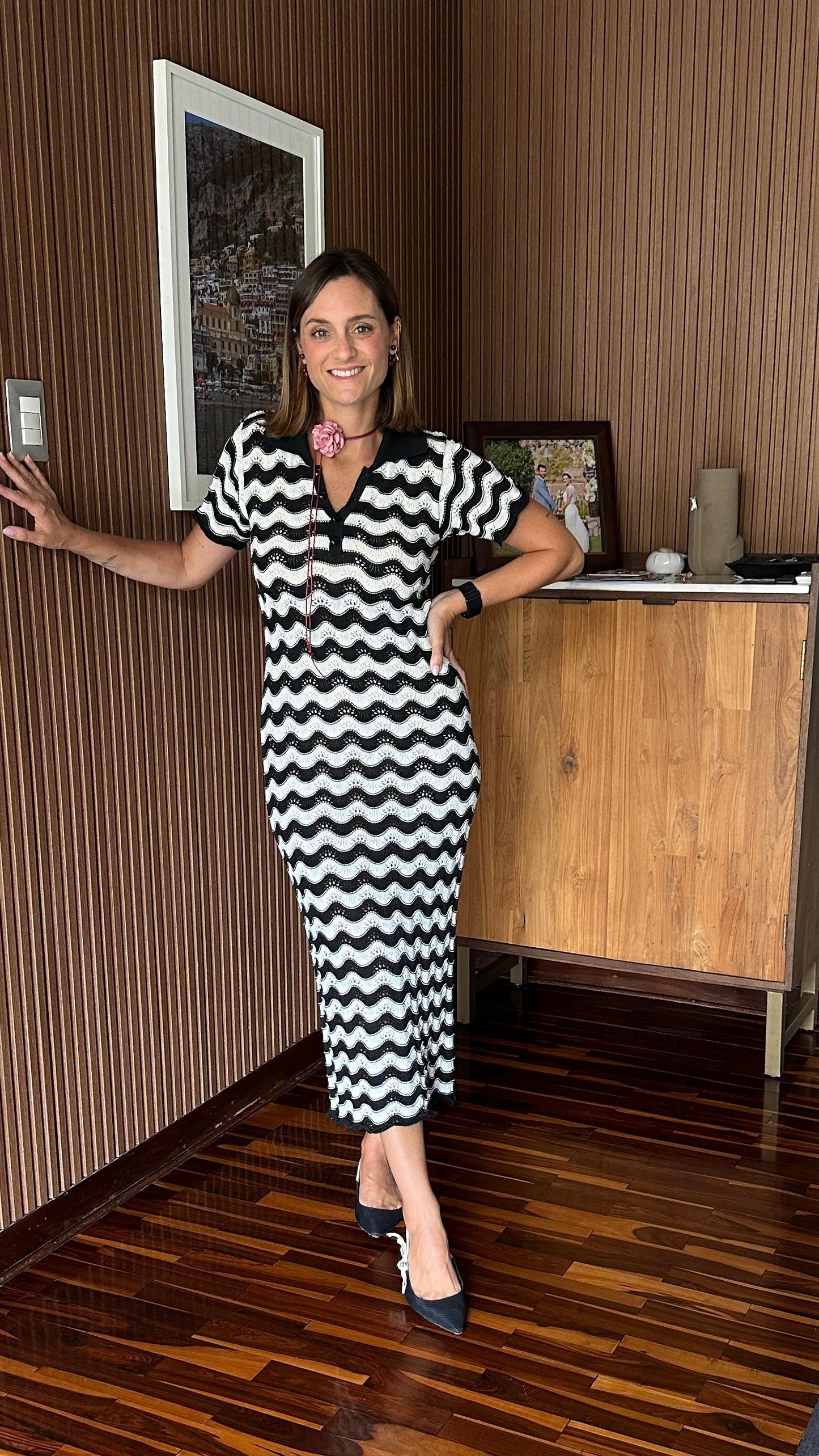 Vestido de Hilo En Punto Calado